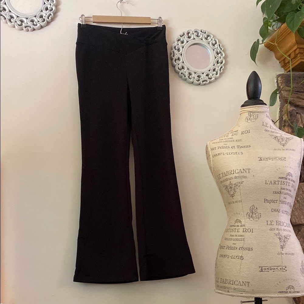 Maurices Elegant Black Flare Pants